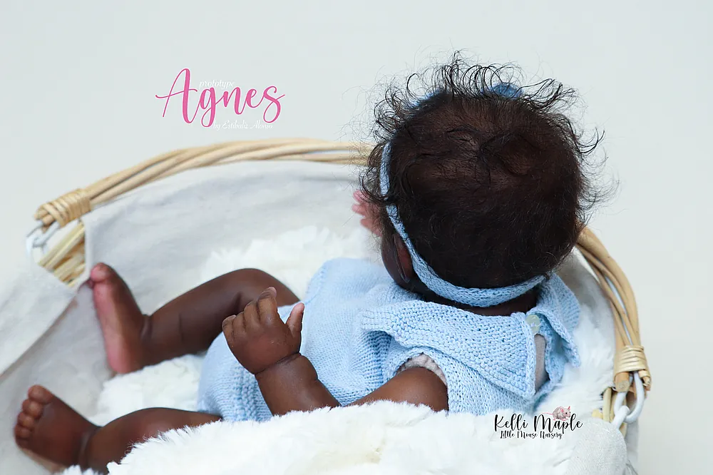 Agnes 15" Prototype Micro Preemie Reborn Baby - Alternate View