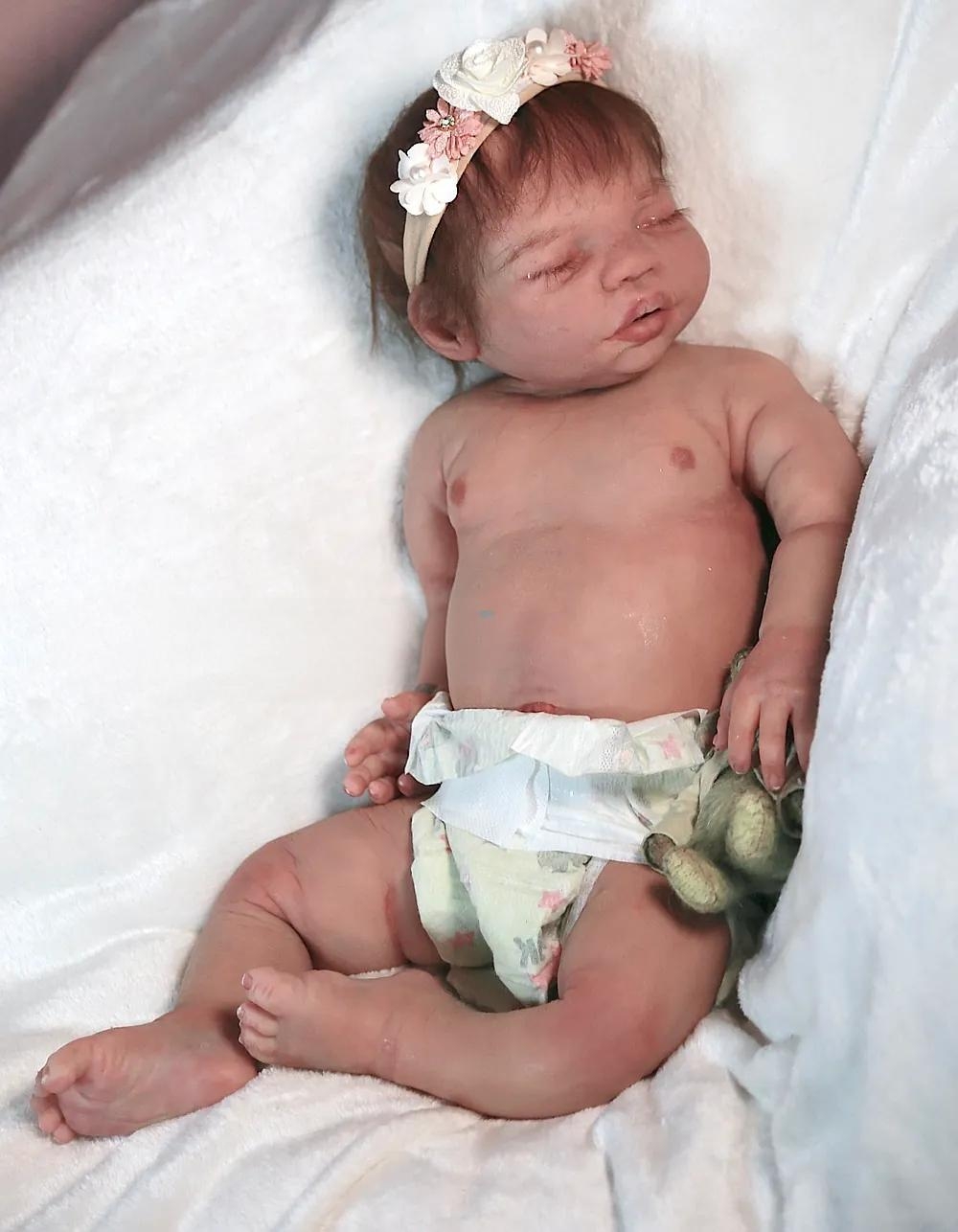 Billie — 19.5" Full Body Silicone Reborn Baby Girl - Handcrafted Reborn Doll