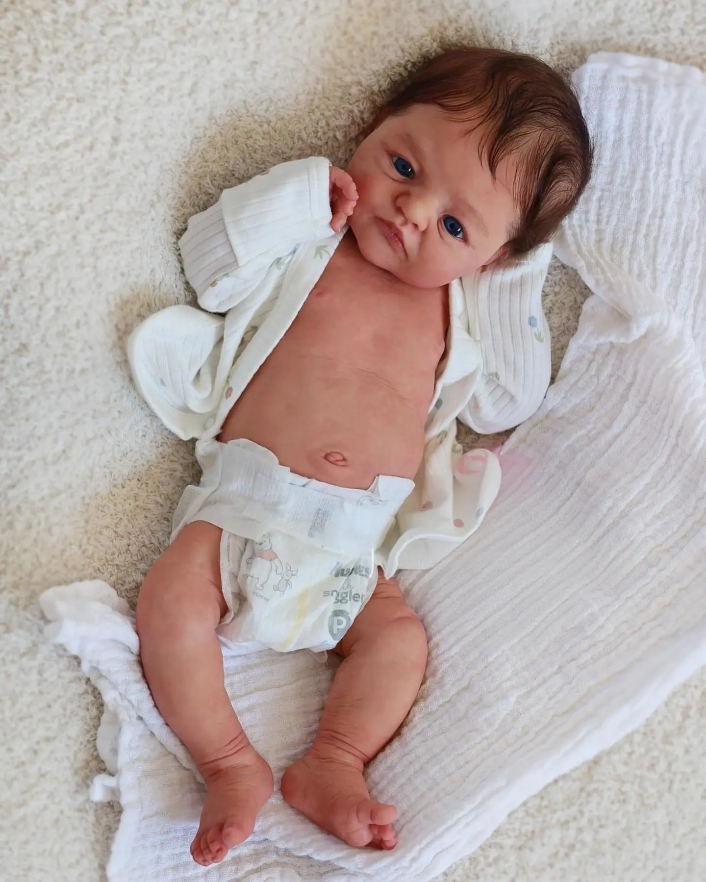Miemie Full Body Silicone Newborn Reborn Baby - Handcrafted Reborn Doll