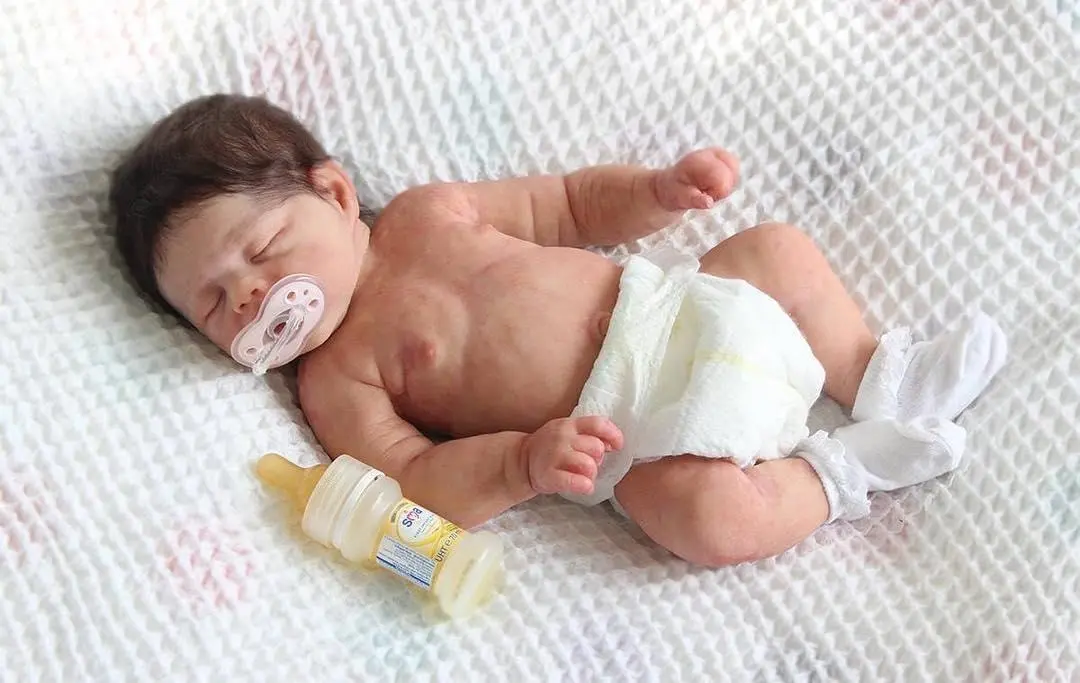 Lucy Full Body Silicone Newborn Reborn Baby girl - Alternate View
