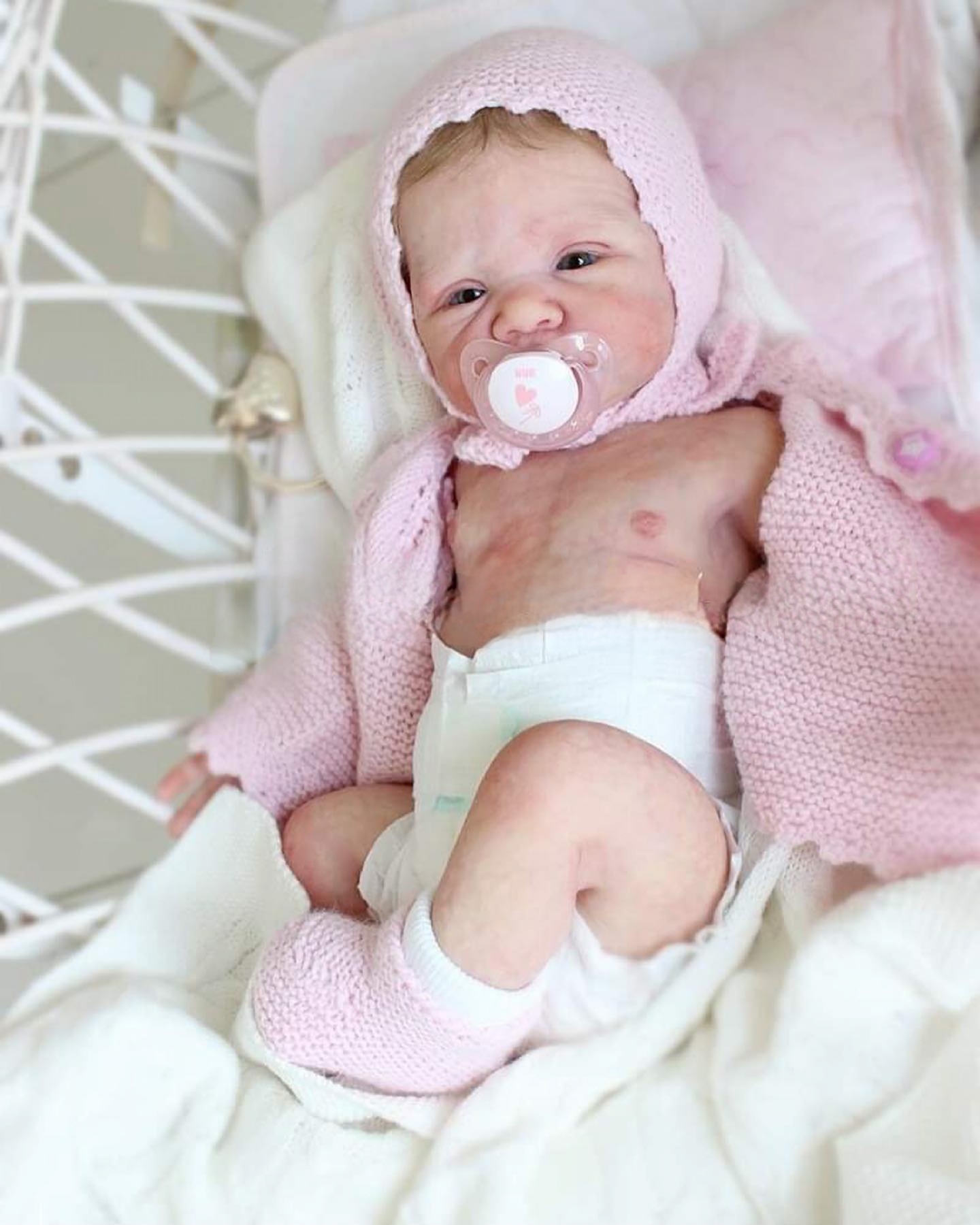 Baby June, Awake Full Body Silicone Reborn Baby Girl - Alternate View
